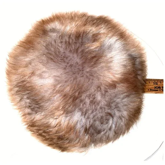 Fur Hat Vintage Brown in Box 50s 60s Mink? Excellent Condition - Picture 11 of 13